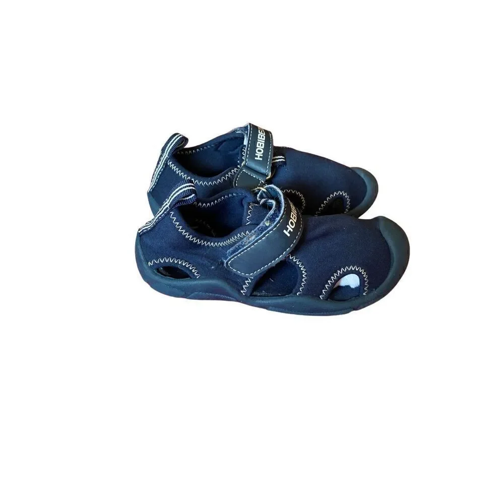 Hobibear kids unisex navy blue water, shoes, clothes, toed sandals, 27/10.5.